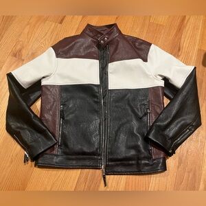 NWOT Bailey Rose Faux Leather Bomber